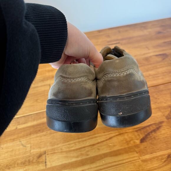 Birkenstock Footprints Taupe Leather Lace Up Sneakers Comfort Shoes Size 38 - Picture 5 of 5